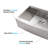 33X22x10"Farmhouse Apron Single Bowl Stainless Steel Kitchen Sink With Workstation