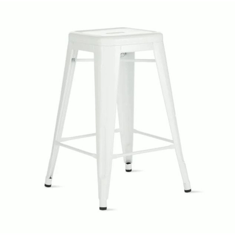 Guillen Metal Stool, White