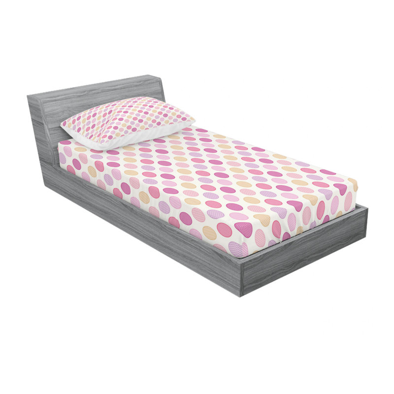 Microfiber Checkered Sheet Set, Twin XL Sheet Set with Fitted Sheet