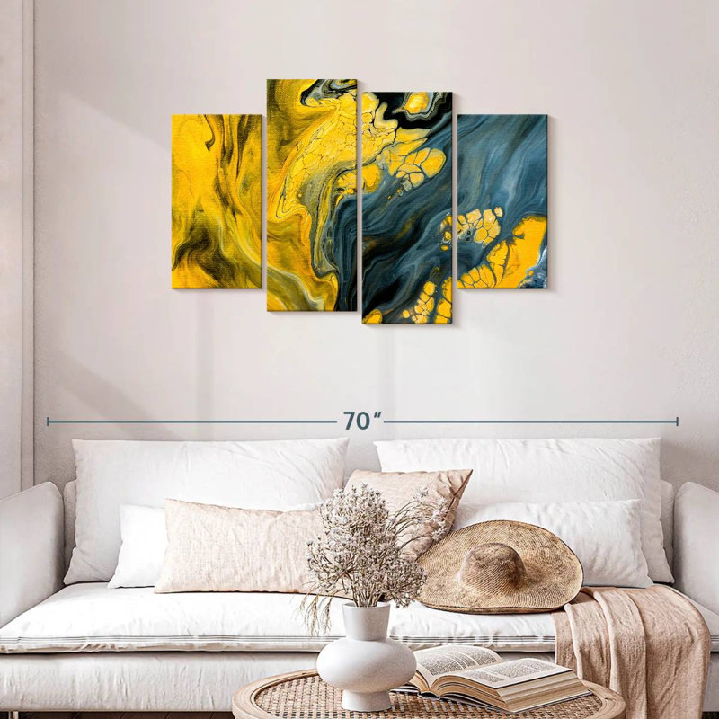 Avery Marbled Abstract, 27" H x 43" W