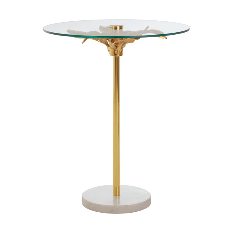 Sika Glass Top End Table