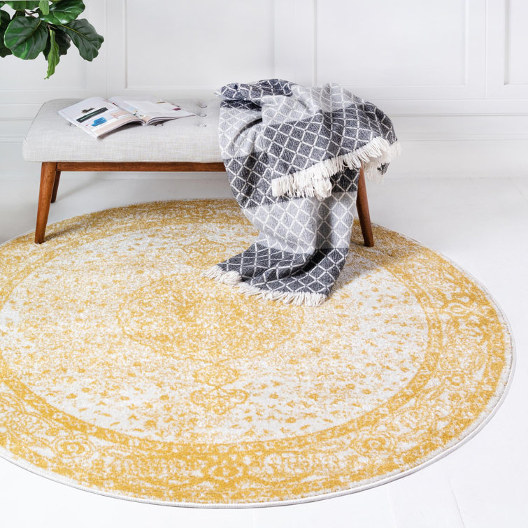 Tapis oriental jaune