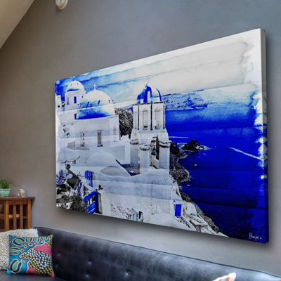 Santorini by Parvez Taj - Print on Canvas