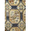 Tapis jaune nouvel âge de conception unique 12 pi 8 po x 20 pi 7 po
