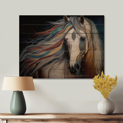 Syrine - Animaux, reproduction sur bois de pin naturel