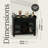 Cabernet Hill Worn Black Wine Console