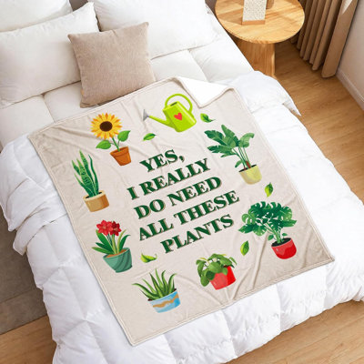 Jeté Plant Lovers pour femmes, jeté Cadeaux pour plantes Lovers, cadeau de jardinage pour femmes Men