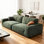 Green Polyester Modular Sofa