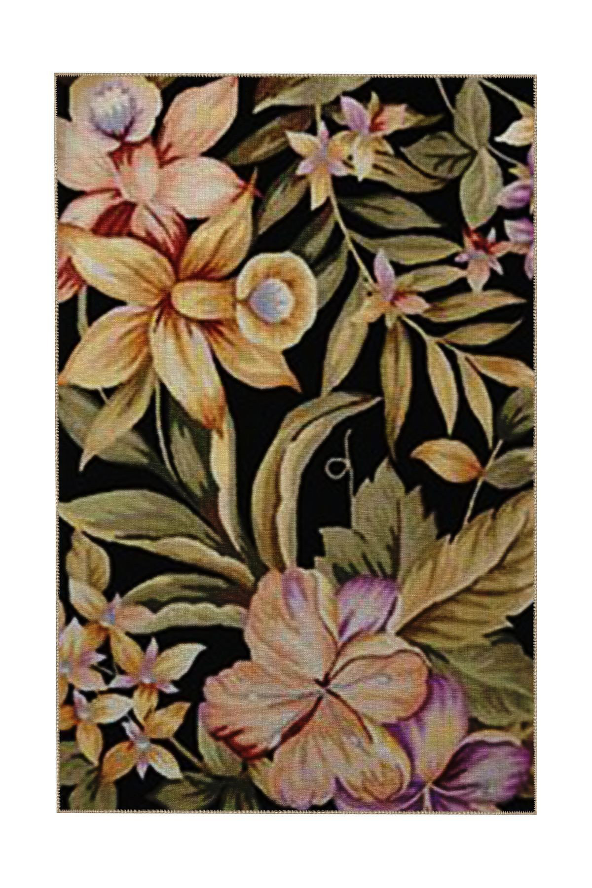 Flower Pattern Rug Design Hokku Designs Multi Color Mixed Floral Flower and Leaf Pattern Creative ...