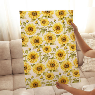 Motif de tournesols floraux