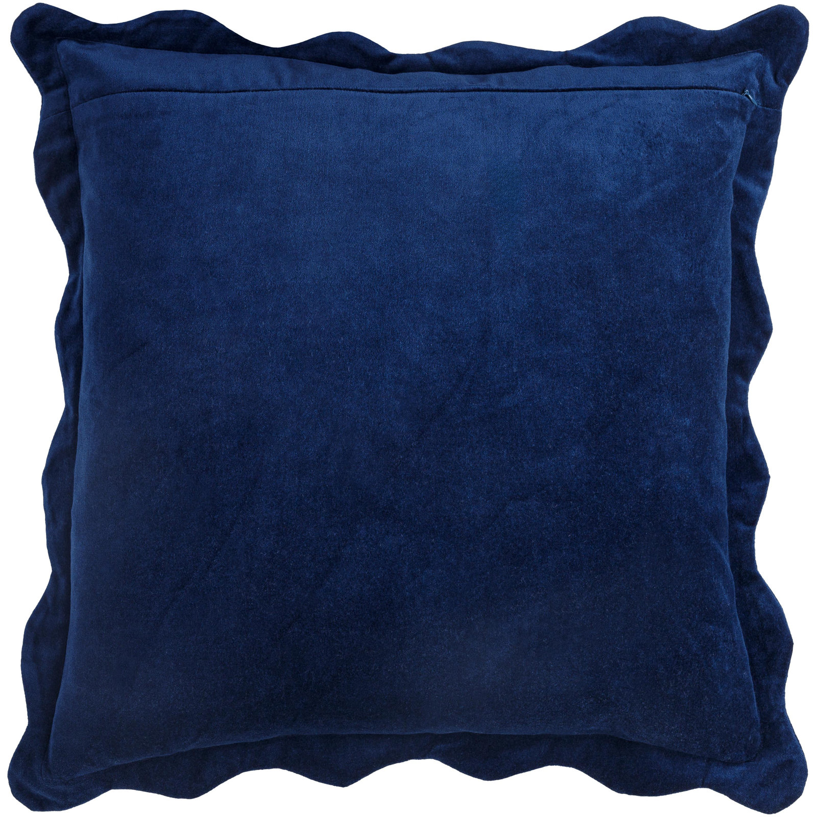 Collier Cotton Pillow Cover, 22"H x 22"W, Down, Blue