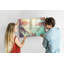 Magnetic Memo Board Whiteboard - 90 x 60 cm - With Marker and Magnets - Tropical palm trees
