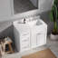 Meuble-lavabo simple 40 po avec plateau en quartz Disar-122120484-122120486