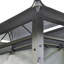 Pavillon de jardin spacieux 10 pi x 13 pi - auvent avec rideaux, toit ventilé, structure extérieure en acier sauge gris