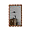 Miroir de style Mid-Century moderne avec cadre en bois massif, miroir de chambre haute définition mural non-déformable, miroir de salon, miroir