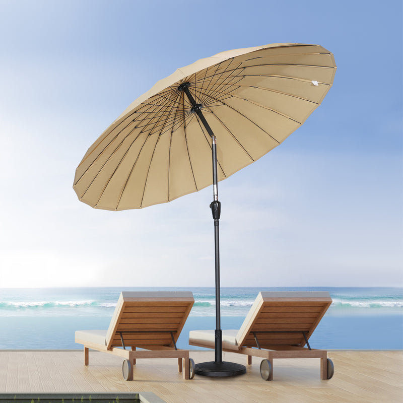 250cm Tilt Balcony Parasol, Beige