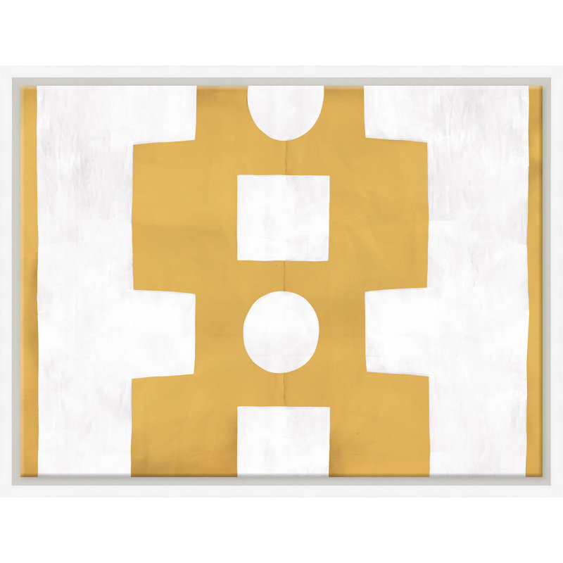 Jaune et blanc abstrait (Var. 1)