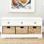 Adayla Solid Wood Drawers Storage Bench-1141413380