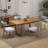 Solid Wood Dining Table Set Farmhouse Extendable Dining Table And Upholstered Chair For Dining Room/Kitchen-110843347-110843352-110843350
