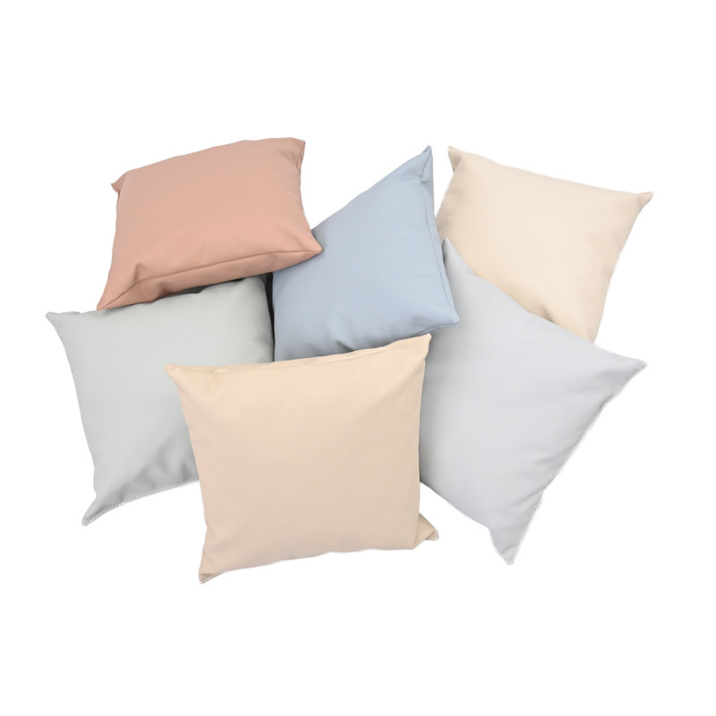 Coussins gonflables 17 po 17 po, Bleu / vert / brun clair / crème / gris / rose