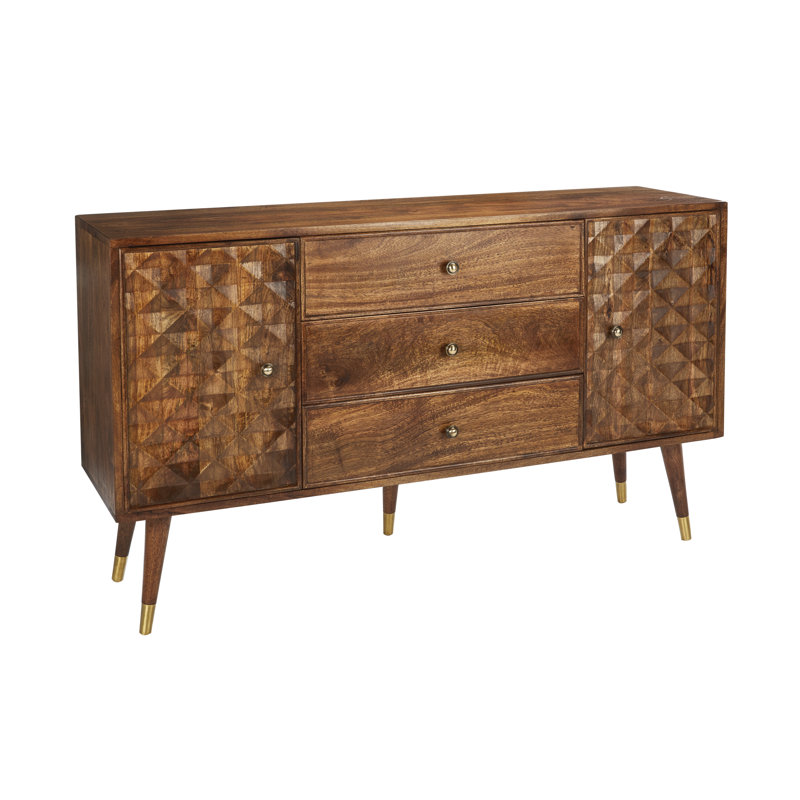 Bittinger 140cm Solid Wood Sideboard