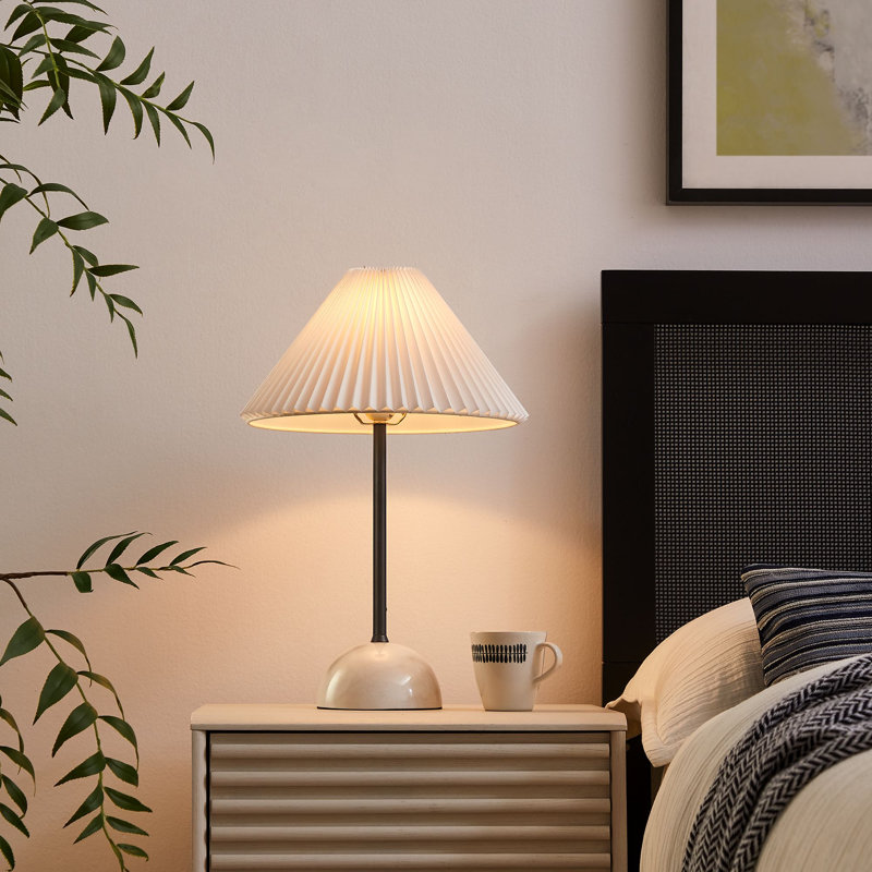 Lampe de table en marbre Illusion, Noir / blanc