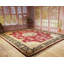 Tapis bourgogne / noir en laine noué à la main Ella-May Tabriz-2006005
