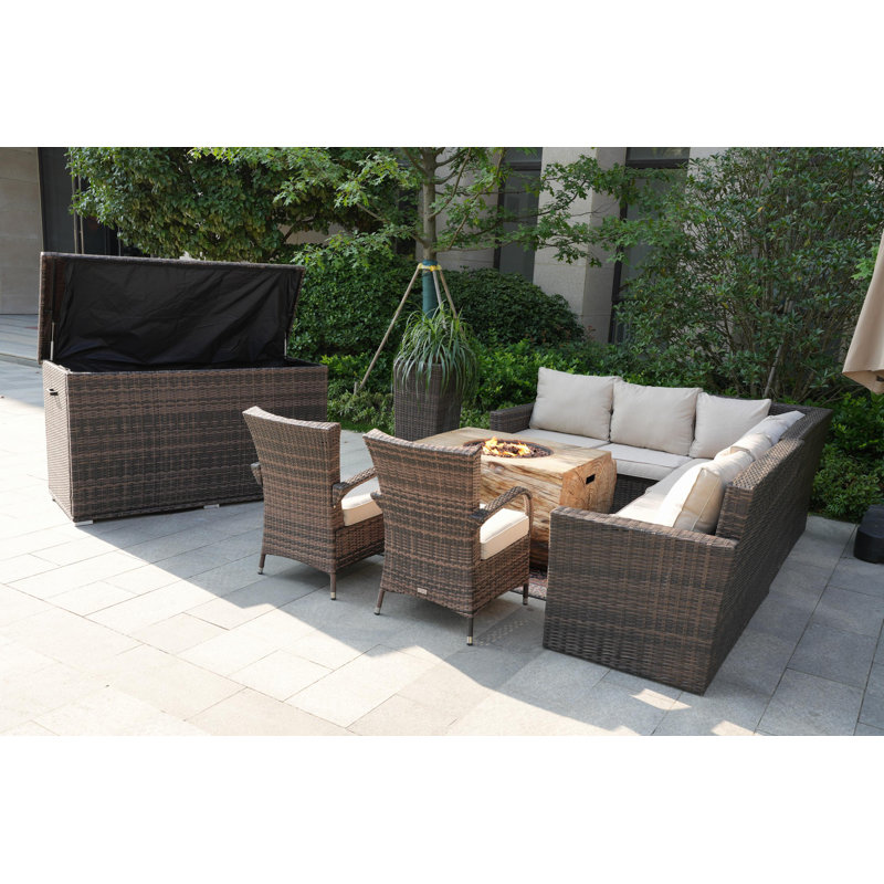 8 - Person Patio Conversation Set with Cushions