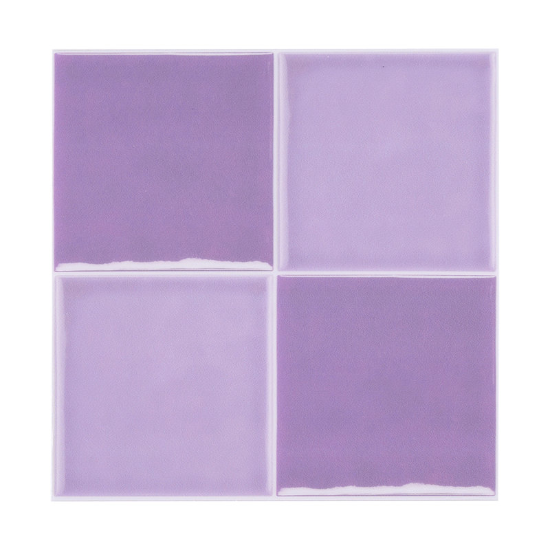 30Pcs Self-Adhesive Thick Wall Tile Stickers, Purple