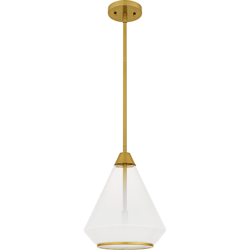 Haze 1-Light Mini Pendant, Brushed Gold
