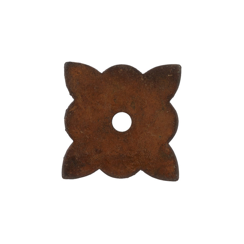 Plaque arrière à bouton rosette, Rouille
