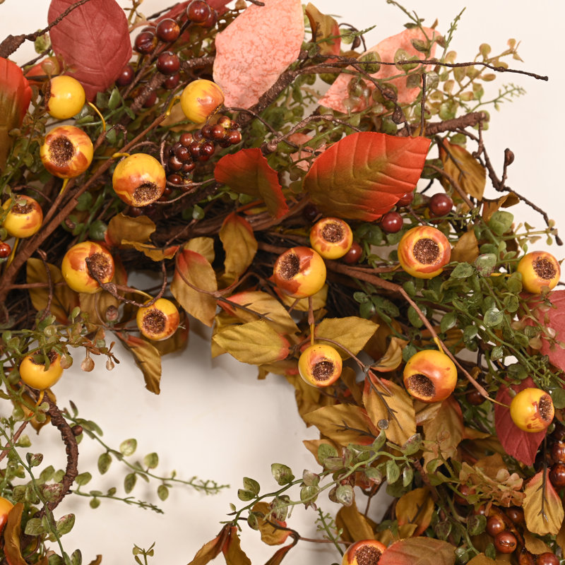 Couronne d'Halloween artificielle 24 po 24 po