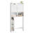 Over-Toilet Storage Cabinet with Adjustable Shelf and Open Shelves