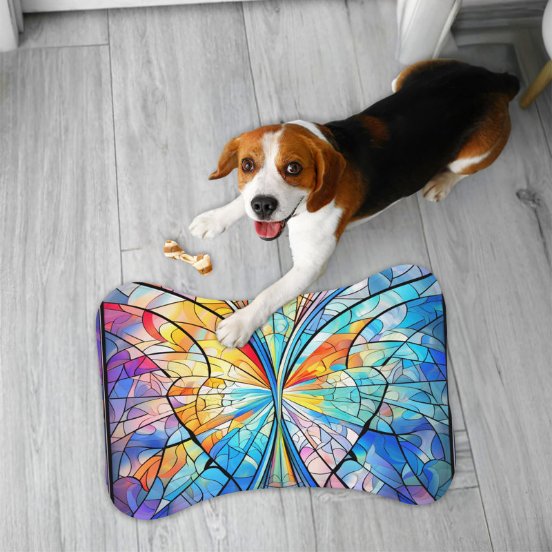 Tapis abstrait en forme de os - 1 pièce