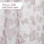 Printed Faux Silk Fabric Shower Curtain, Purple, 70 X 72 Inches