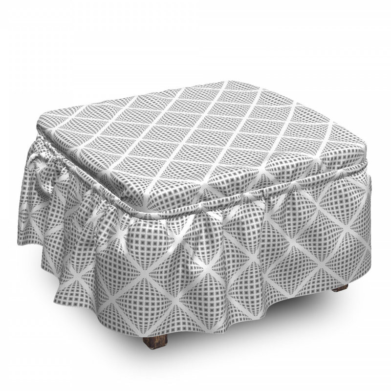 Box Cushion Ottoman Slipcover