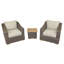 Ensemble de conversation à assise profonde et coussins 3 pièces