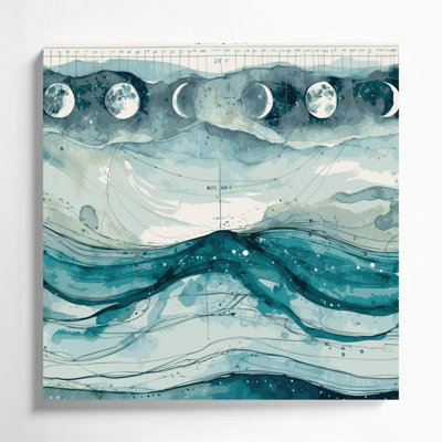 Art mural sur toile vert