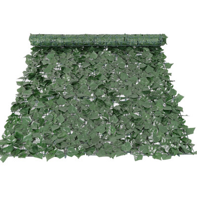 Paravent artificiel lierre artificiel 39 po x 98 po - Matériau pour la décoration de jardin et de jardin extérieur