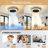 Makaiyla 20" Smart Dimmable RGB Flush Mount Ceiling Fan Lights with Remote/APP/Voice Control, 6 Speeds, Timer, Quiet DC Motor-1075119733