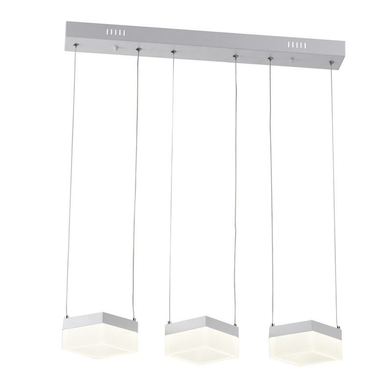 Ostler 3 - Light White LED Kitchen Island Pendant