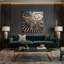 «Music Vibraphone», art mural sur toile noire-446148347
