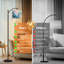 Lampe sur pied à arc avec abat-jour réglable Luxe naturel abstrait art fluide peinture à l'encre alcool Lampe sur pied 3 températures de couleur Dimmable Lampe sur pied avec interrupteur au pied pour la chambre à coucher