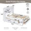 Grand lit plateforme avec tête de lit et 8 tiroirs Hartland-360198981