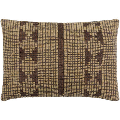 Twareg Geometric Jute / Sisal Lumbar Pillow Cover