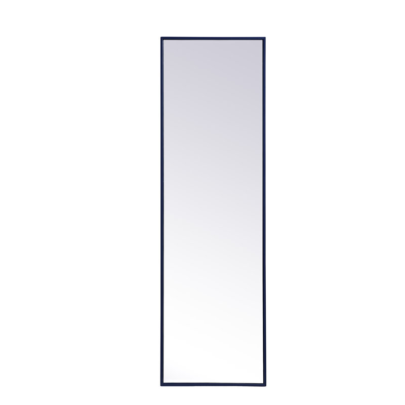Miroir mural Sabine, 60 po x 18 po, Bleu