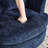 Swivel Accent Chair, Chenille Fabric Barrel Chair For Living Room,Blue-671186242