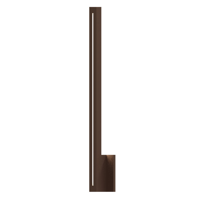 Inside-Out LED Outdoor Armed Sconce, Textured Bronze
