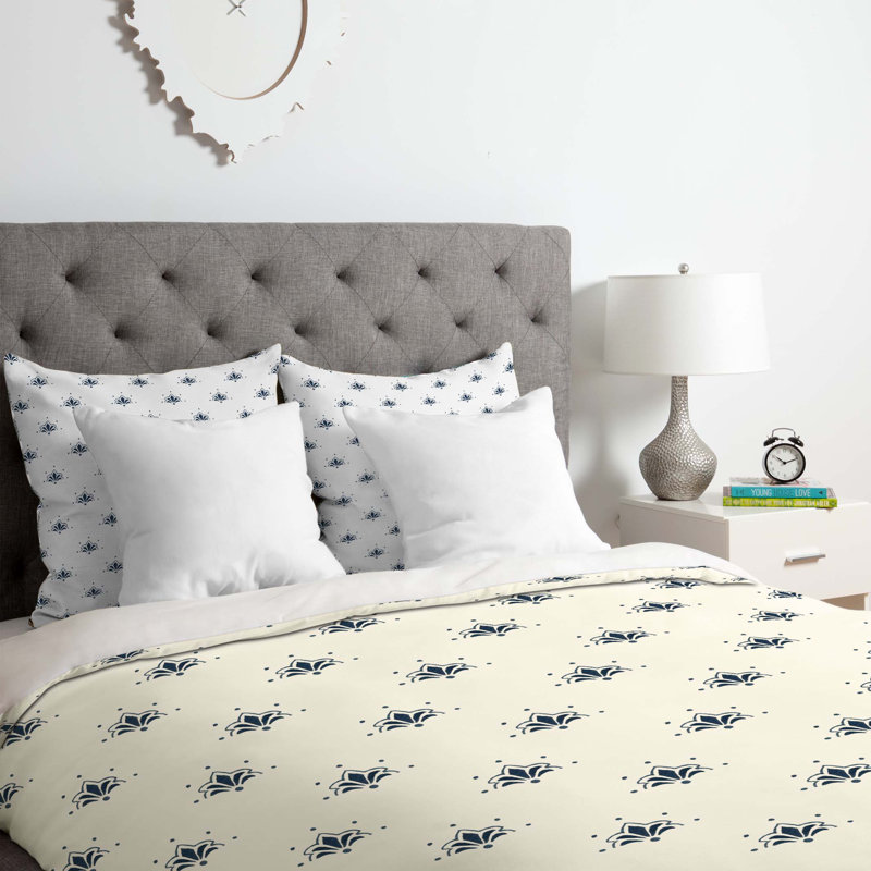 Ensemble de housse de couette Social Proper Blomst, Housse de couette simple / simple TG et 1 taie dé