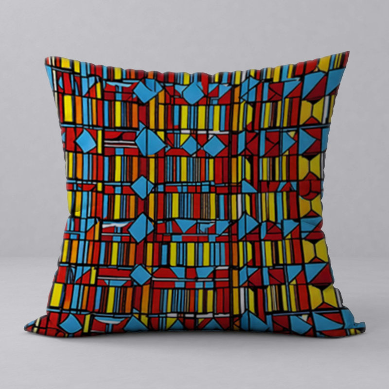 Abstract Reversible Throw Pillow